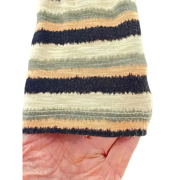 Anthropologie Dolan Left Coast Midi Priva Dress Sz M Striped Scoop Neck Stretch - Picture 5 of 9